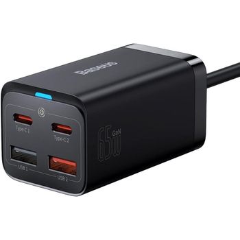 Baseus Travel Charger GaN3 Pro Cargador Para portatiles y Smartphones 65W Carga Rápida USB-C 1.5M