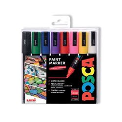 Posca Uni Posca PC-5M Paint Marker Bullet Assorted (Pack 8) 153544843