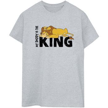 Disney Camiseta manga larga The Lion King Daddy Is King para mujer