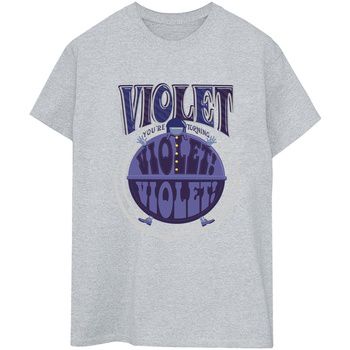 Willy Wonka Camiseta manga larga Violet Turning Violet para mujer