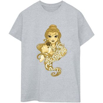 Disney Camiseta manga larga Beauty And The Beast Never Judge para mujer