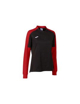 Sudadera joma eco championship mujer negro rojo