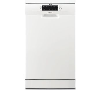 AEG FFB62400PW Slimline Dishwasher - White, White