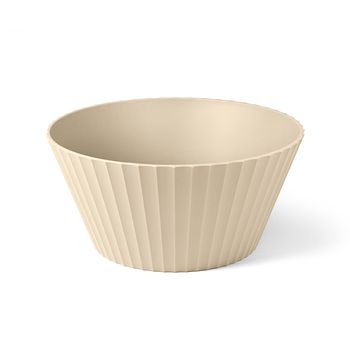 Ensaladera de polipropileno beige mate diam. 25cm