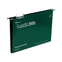 Rexel Crystalfile Extra Suspension File 50mm Green (Pack 25) 3000112