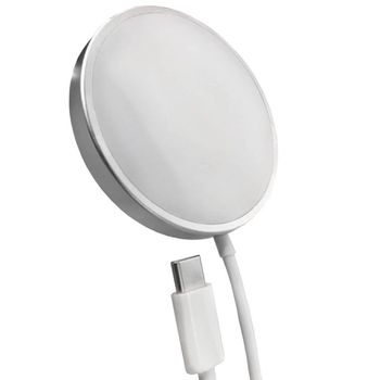 Ksix MagCharge Cargador Inalámbrico para iPhone 12 Blanco