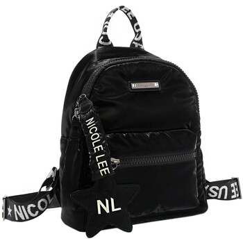 Nicole Lee Bolso MOCHILA DE MODA CON ESTRELLA ACOLCHADA (NEGRO) para mujer