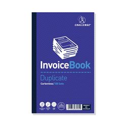 Challenge Carbonless Duplicate Invoice Book 100 Sets (5 Pack)