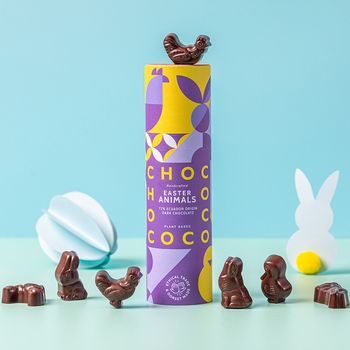 Chococo 72% Ecuador Dark Chocolate Easter Shapes