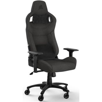 Corsair T3 Rush Silla Gaming con Cojín y Almohada Cervical Gris Carbón