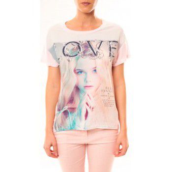 By La Vitrine Blusa Top Love B002 Rose para mujer