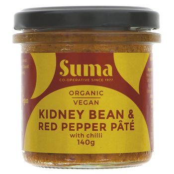 Suma Organic Kidney Bean & Red Pepper Pate - 140g