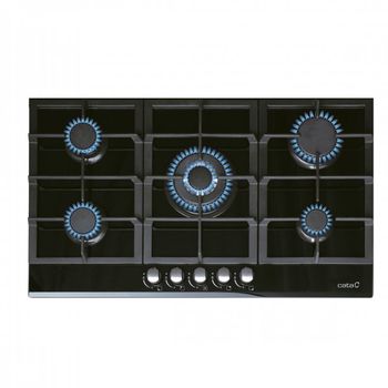 Cata LCI 9041 BK Placa de Gas 5 Zonas 90cm Cristal/Negro