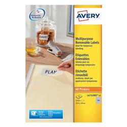 Avery Laser Mini Labels 25.4x10mm 189 per sheet White (4725 Pack)