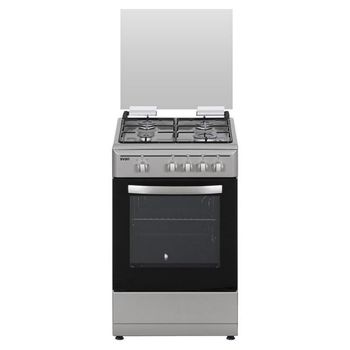 Svan SKG4500X Cocina de Gas 4 Zonas + Horno 55L Acero Inoxidable