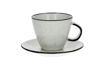 Taza de porcelana blanca h8