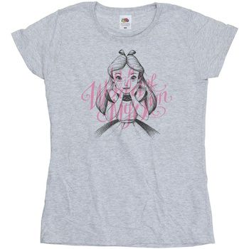 Disney Camiseta manga larga Alice In Wonderland In A World Of My Own para mujer