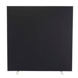 1600W X 1600H Upholstered Floor Standing Screen Straight - FST1616SBK