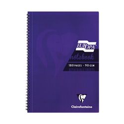 Clairefontaine Europa Notebook 180 Pages A5 Purple (5 Pack)