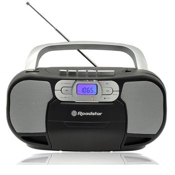 Roadstar RCR-4635UMP/BK Radio CD Portátil USB/AUX/Casete Negro