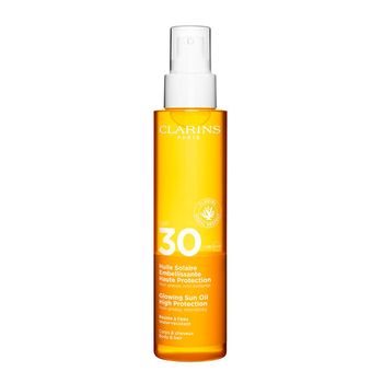 Clarins Protector Solar Cuerpo Aceite Solar Embellecedor Alta Protección SPF30