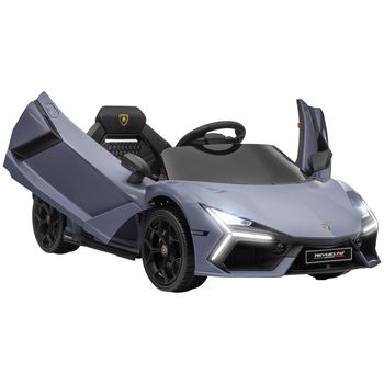 Aiyaplay Coche Eléctrico Para Niños De +3 Años Lamborghini Revuelto Gris