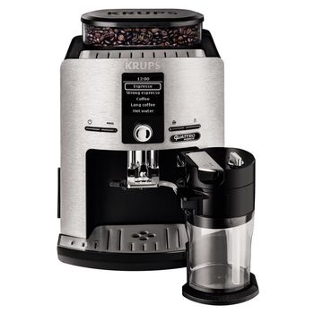 Krups EA82FD10 Cafetera Espresso Automática Die Cast Quattro Force Plata