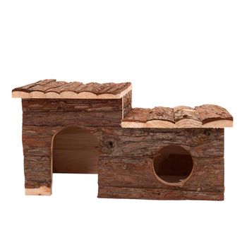 Casita de madera para roedores - 43 x 28 x 22 cm (LxAnxAl)