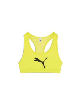 Sujetador deportivo de fitness puma 4keeps bra,lemon sherbert, mu