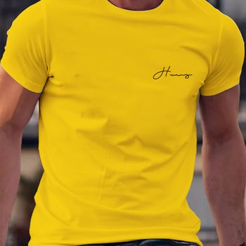 Camisetas Estampadas Con Letras Gráficas, De Estilo Casual Y Sencillo Para Hombre, Cómodas Y Con Mangas Cortas, Cuello Redondo. Ideal Para Pijamas En Casa O Para Vestir En Verano Al Aire Libre.