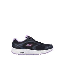 Zapatillas skechers go run consistent - mujer black leather/laven