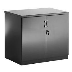 High Gloss Desk High Cupboard Black - I000733