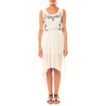 De Fil En Aiguille Vestidos Robe Victoria Karl GH0012 Blanc para mujer