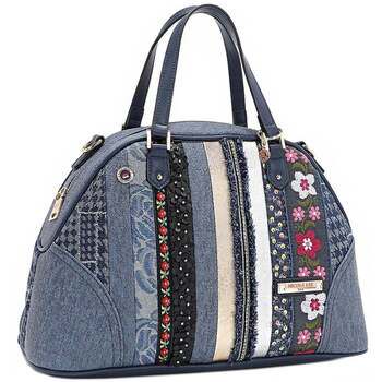 Nicole Lee Bolso de mano BOLSO DOME SATCHEL CON PARCHE FLORAL (AZUL) para mujer