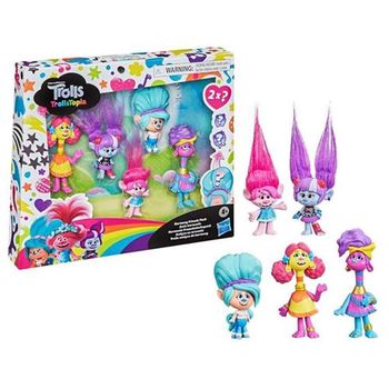 Trolls Pack 6 Figuras Trollstopia Harmony