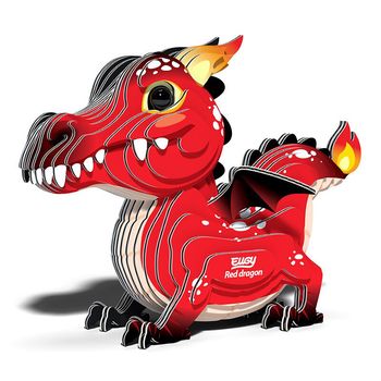 Eugy Puzzle 3D Dragón Rojo