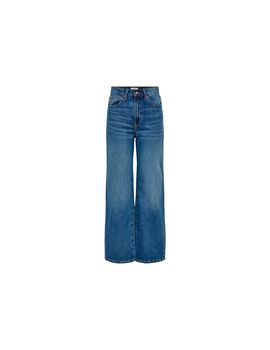 Pantalón only hope ex wide add465 medium blue denim mujer