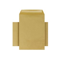 Q-Connect C4 Envelopes Pocket Gummed 80gsm Manilla Pk 500 - KF3428