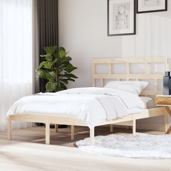 vidaXL Estructura de cama de madera maciza 150x200 cm