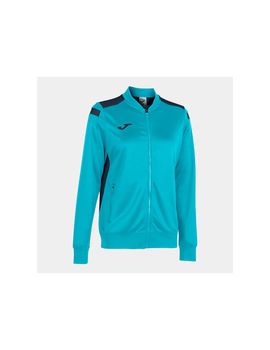 Chaqueta de futbol joma championship vi mujer turquesa flúor mari