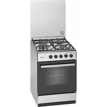 Meireles E 541 X Cocina de Gas Butano 3 Zonas + Horno Eléctrico Acero Inoxidable