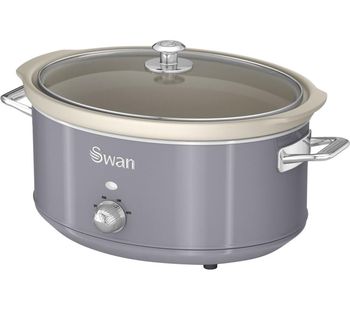 SWAN Retro SF17031GRN Slow Cooker - Grey, Grey