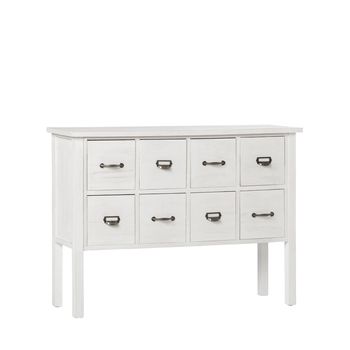 Mueble recibidor de madera blanco decapado 115x82 cm