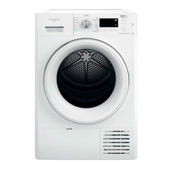 Secadora Condensación - Whirlpool FFTN M11 82 SP, Bomba de Calor, 8 Kg, Blanco