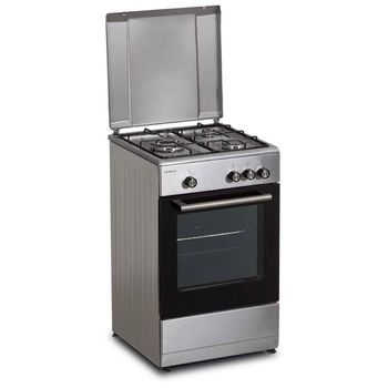 Infiniton CC57TAC Cocina de Gas 3 Zonas + Horno 43L Acero Inoxidable