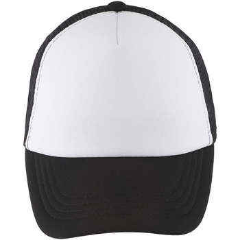 Sols Gorro BUBBLE KIDS Blanco Negro-GORRA DE MALLA DE 5 PANELES para hombre