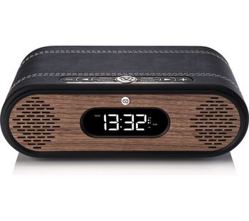 VQ Rosie-Lee DABﱓ Bluetooth Clock Radio - Black & Walnut, Black