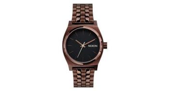 Reloj nixon medium time teller chocolate cafe negro unisex