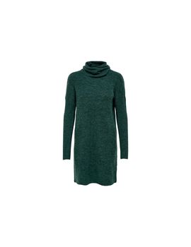 Vestido only onljana cowlnck wool mallard verde mujer