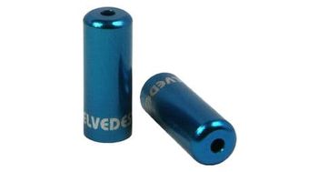 Elvedes tapas de extremo de carcasa de freno de aluminio 4 2 mm 10 piezas azul